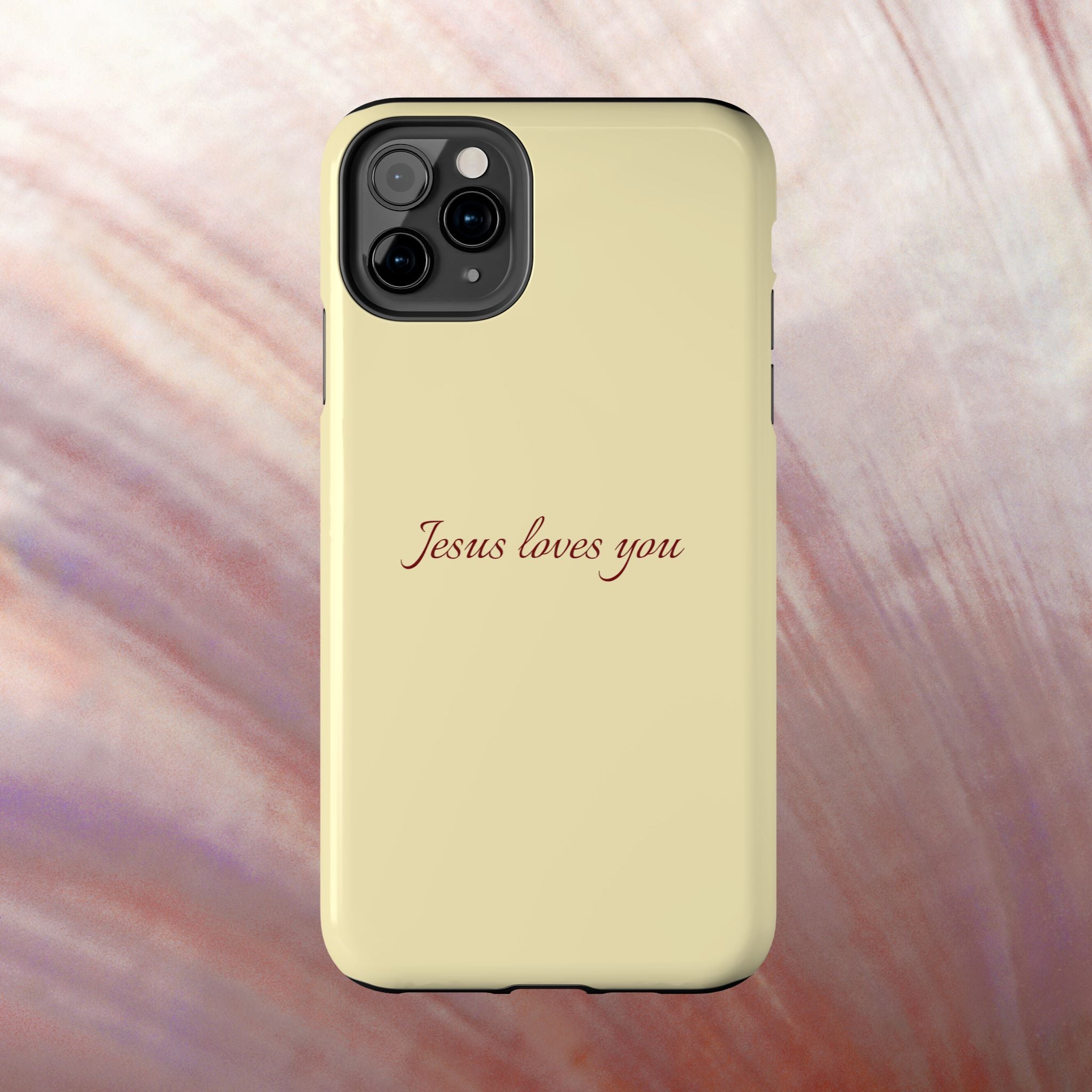 Jesus Loves You Soft Yellow Case