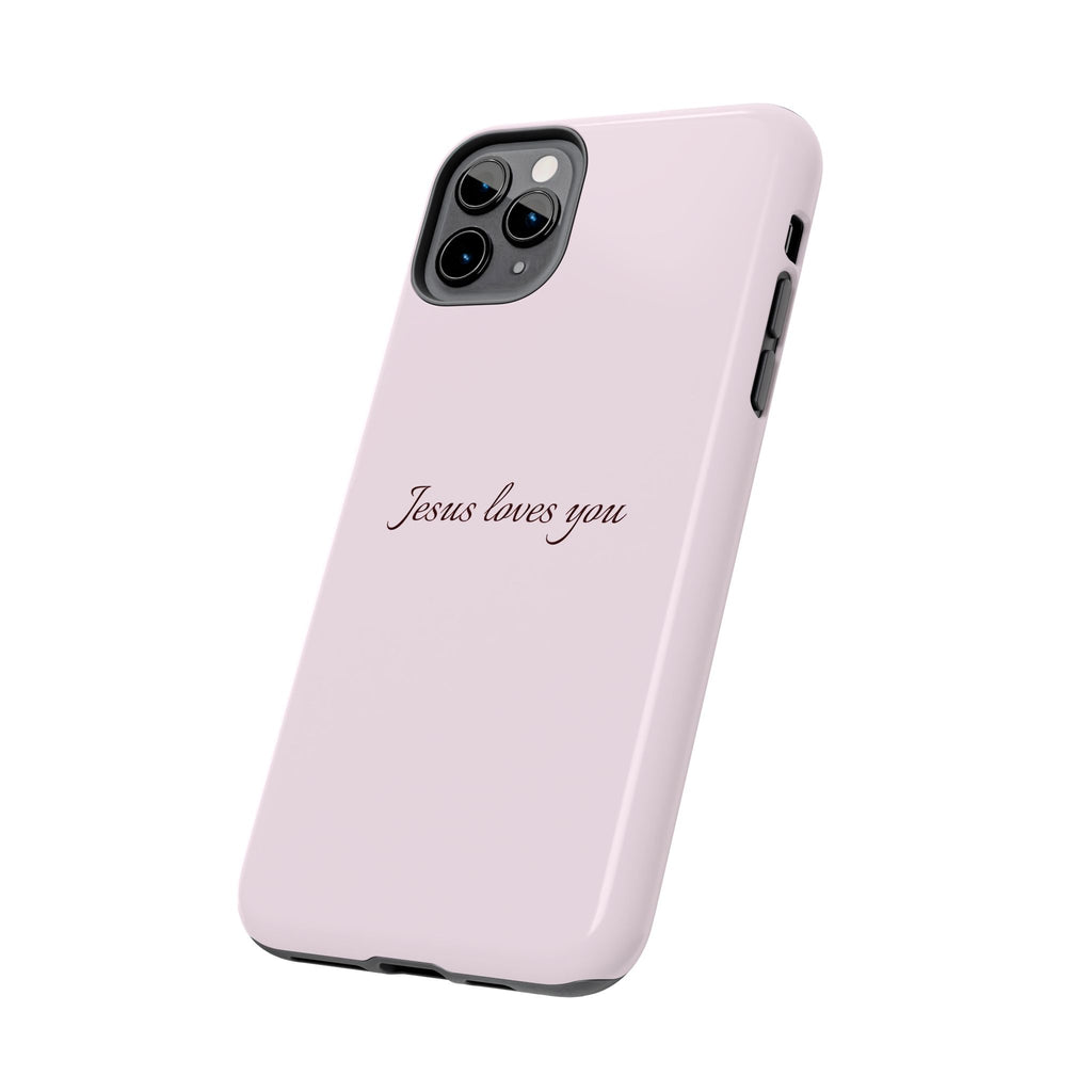 Jesus Loves You Light Pink Case