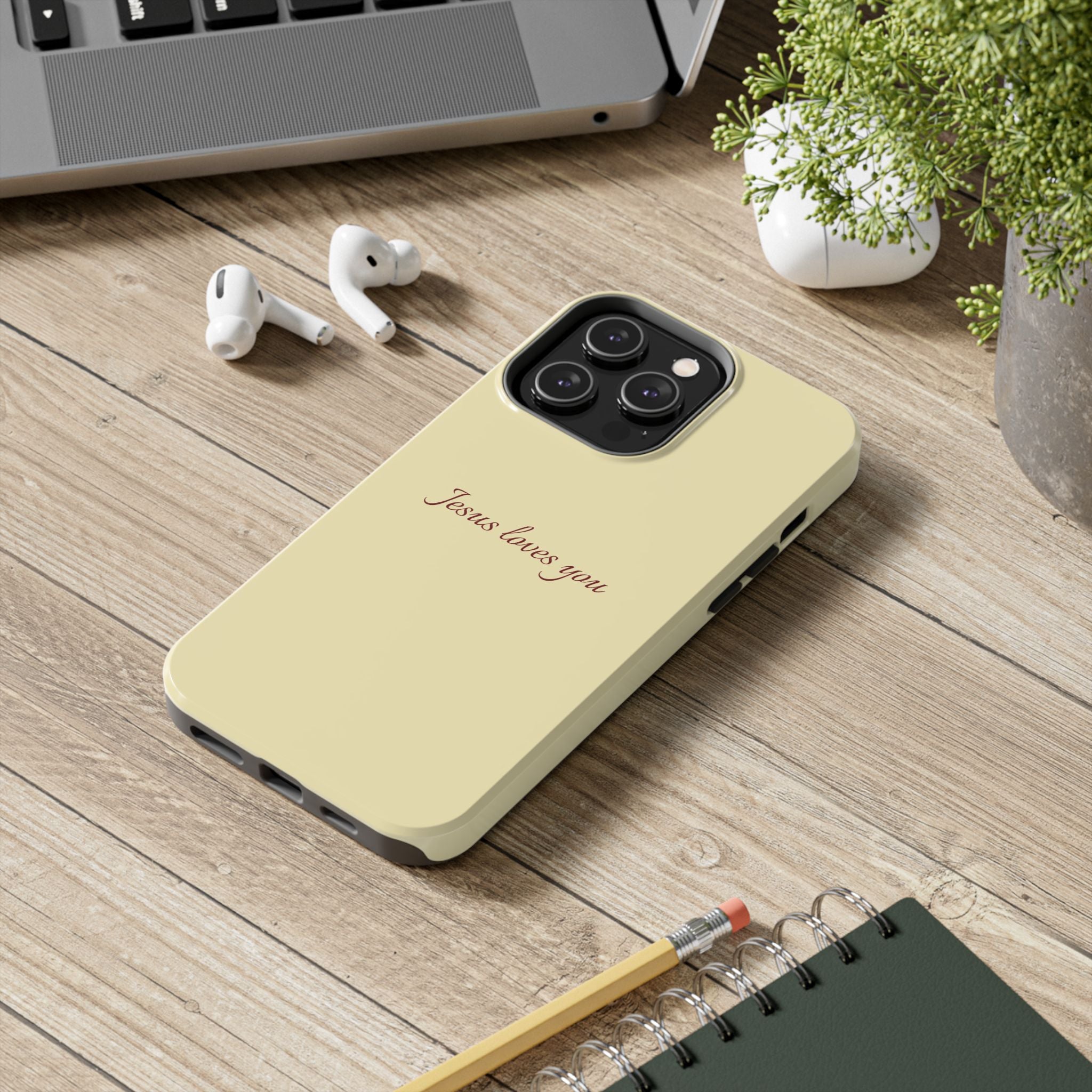 Jesus Loves You Soft Yellow Case