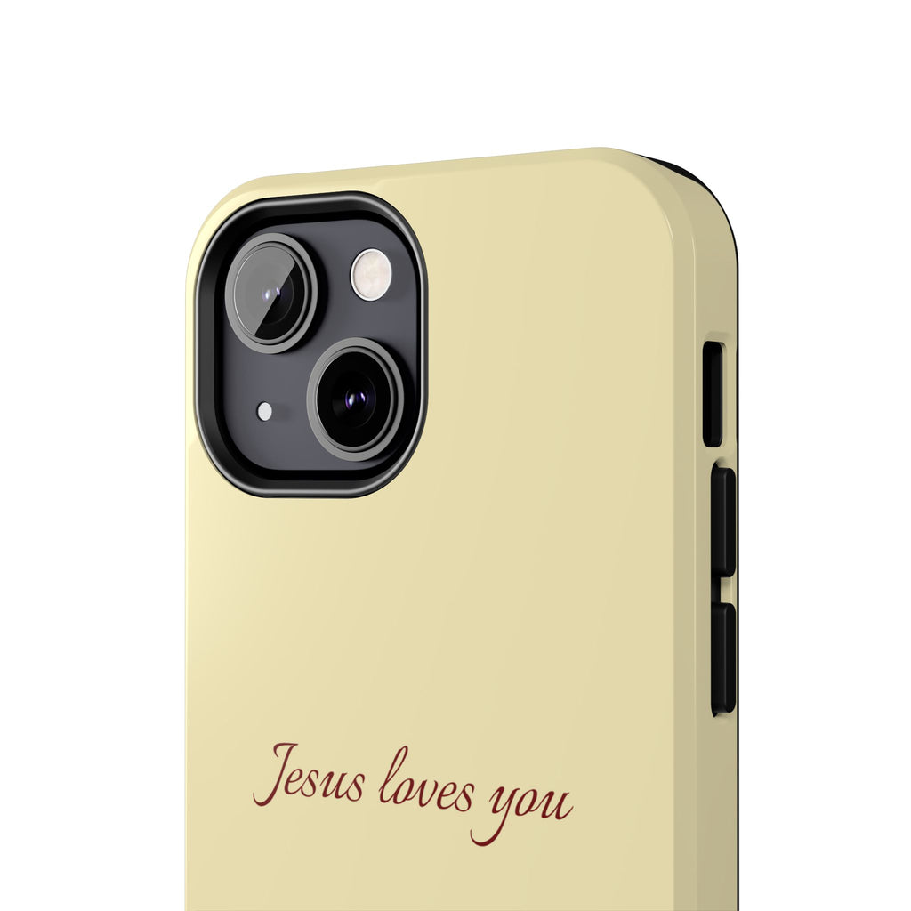 Jesus Loves You Soft Yellow Case