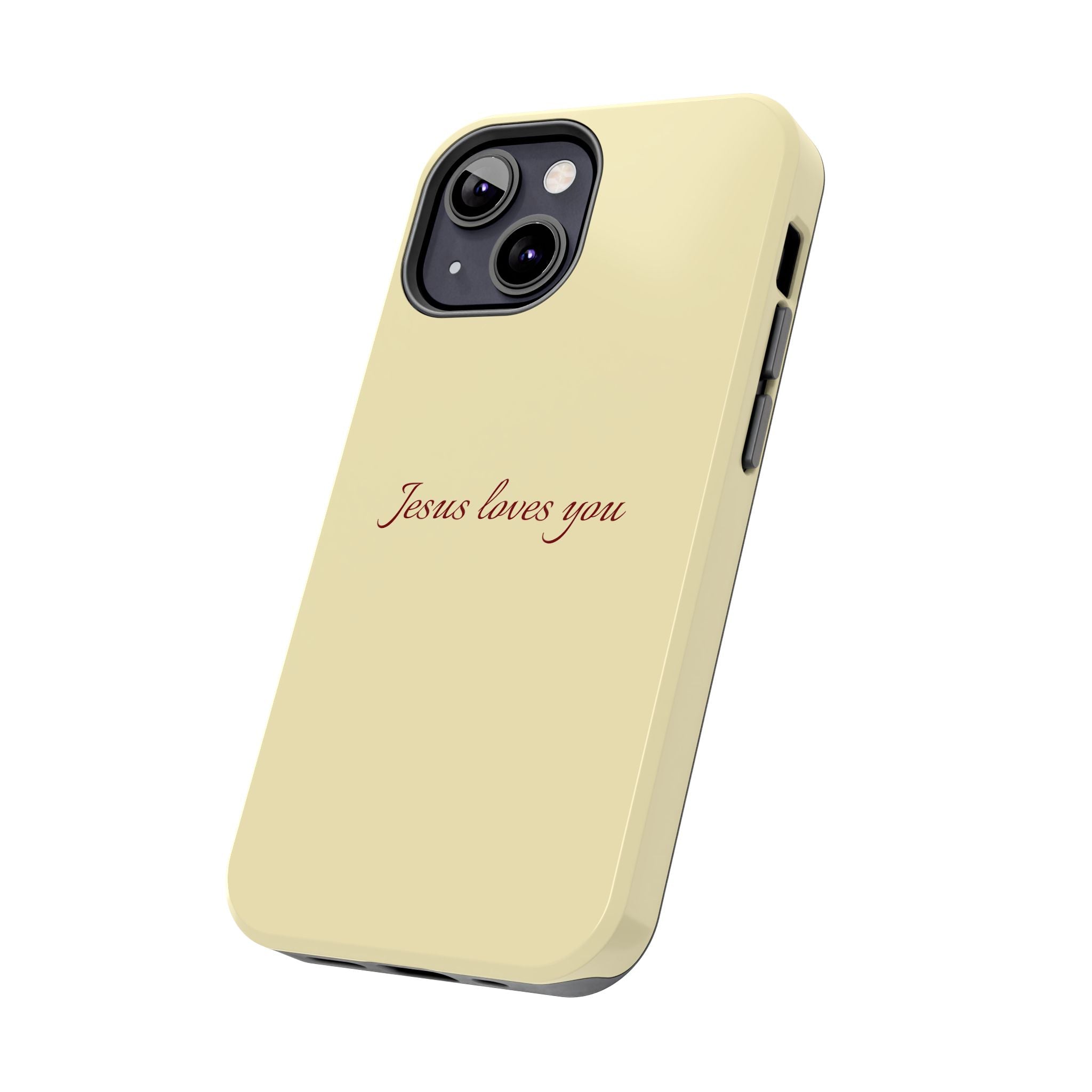 Jesus Loves You Soft Yellow Case