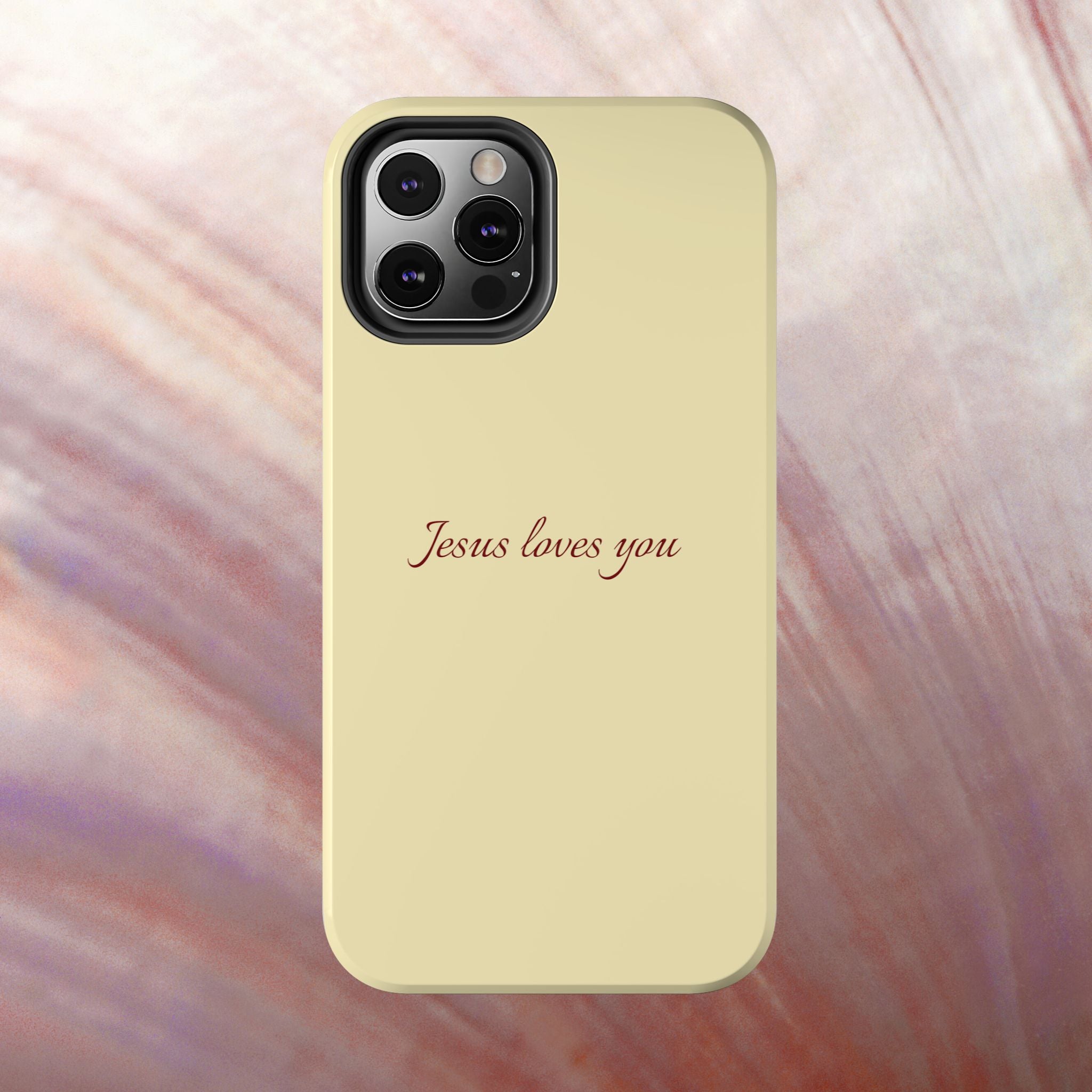 Jesus Loves You Soft Yellow Case