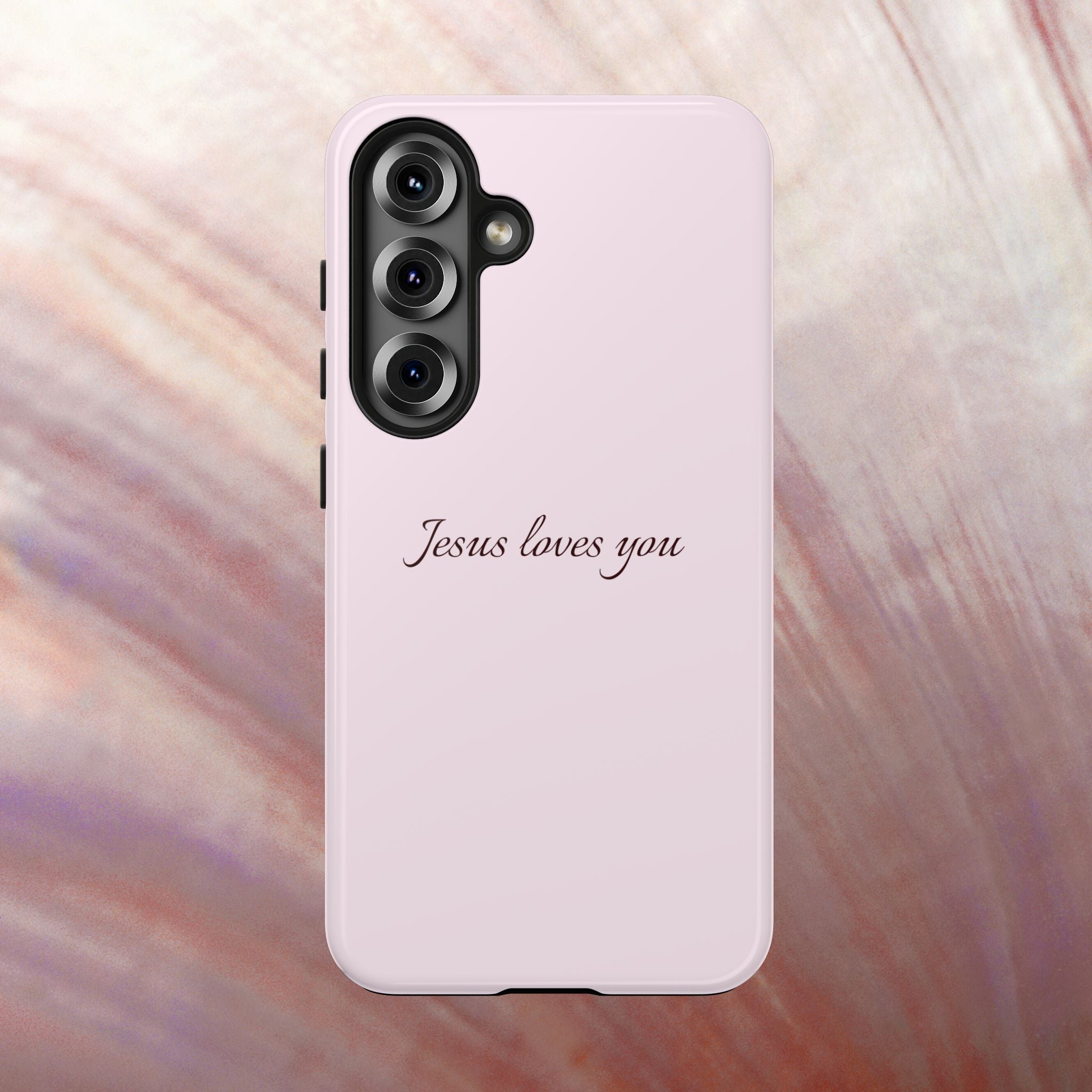 Jesus Loves You Light Pink Case