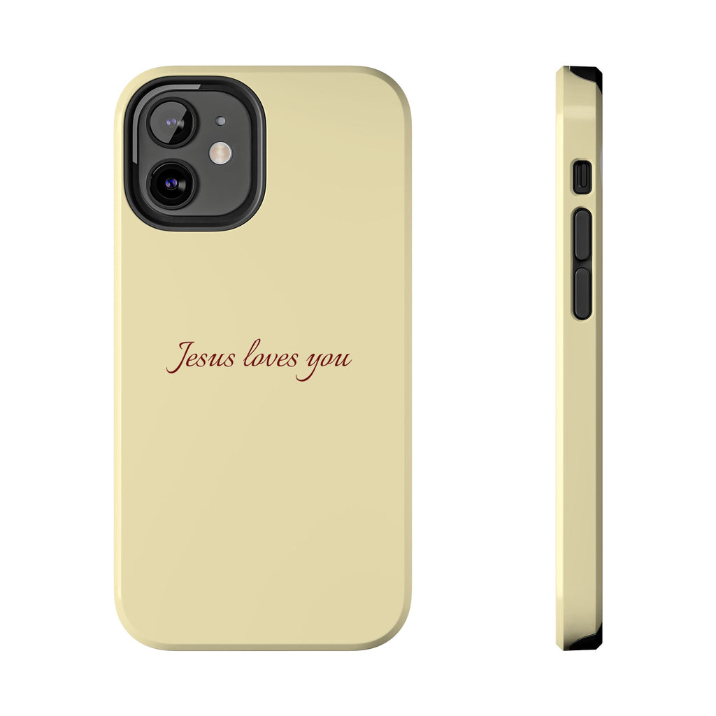 Jesus Loves You Soft Yellow Case
