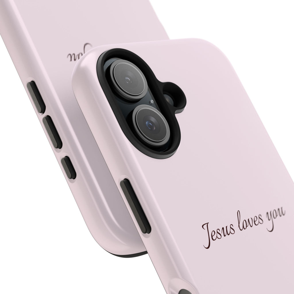 Jesus Loves You Light Pink Case