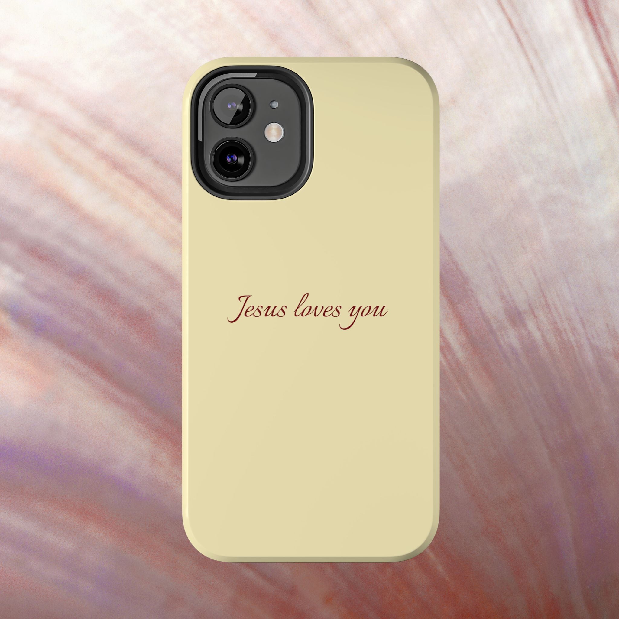 Jesus Loves You Soft Yellow Case