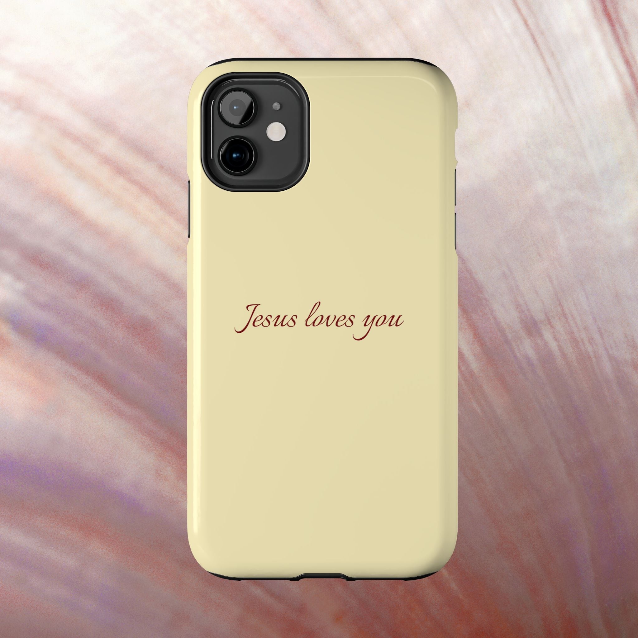 Jesus Loves You Soft Yellow Case