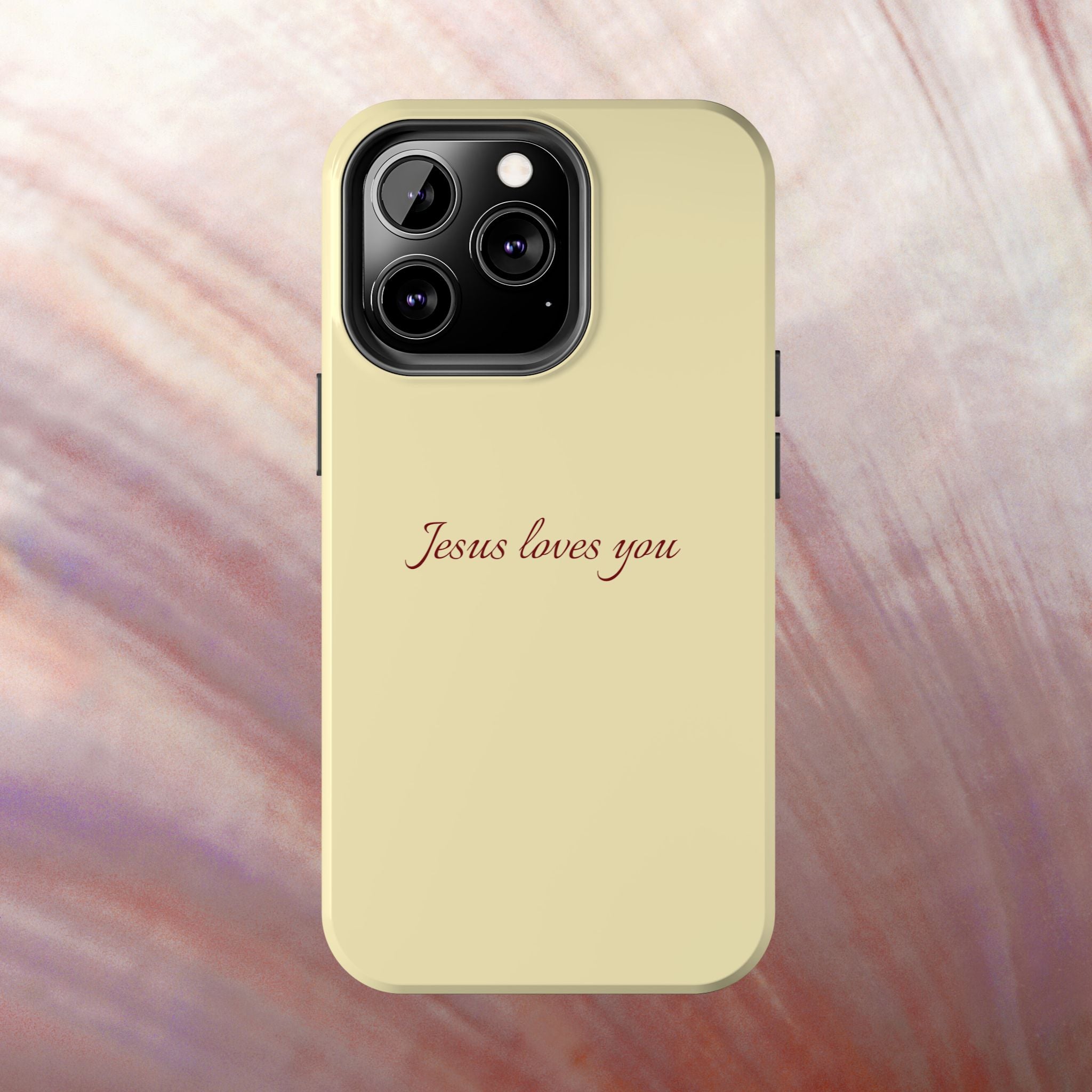 Jesus Loves You Soft Yellow Case