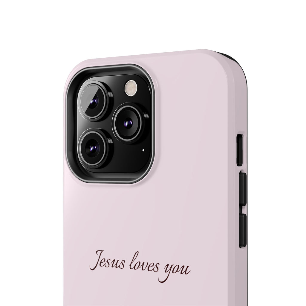 Jesus Loves You Light Pink Case