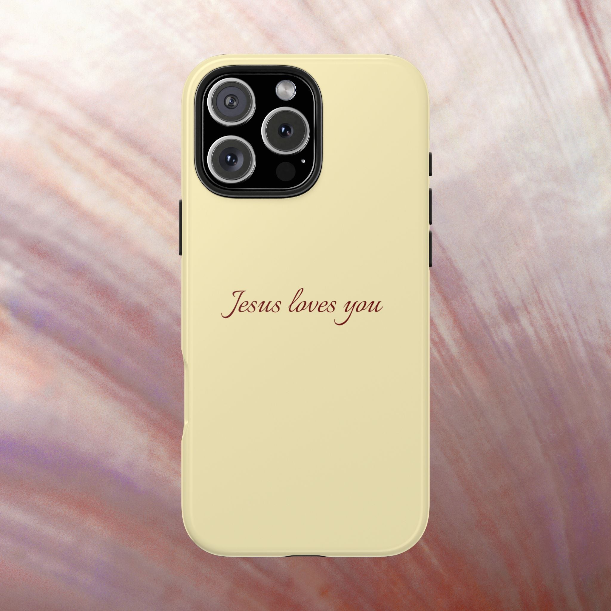 Jesus Loves You Soft Yellow Case