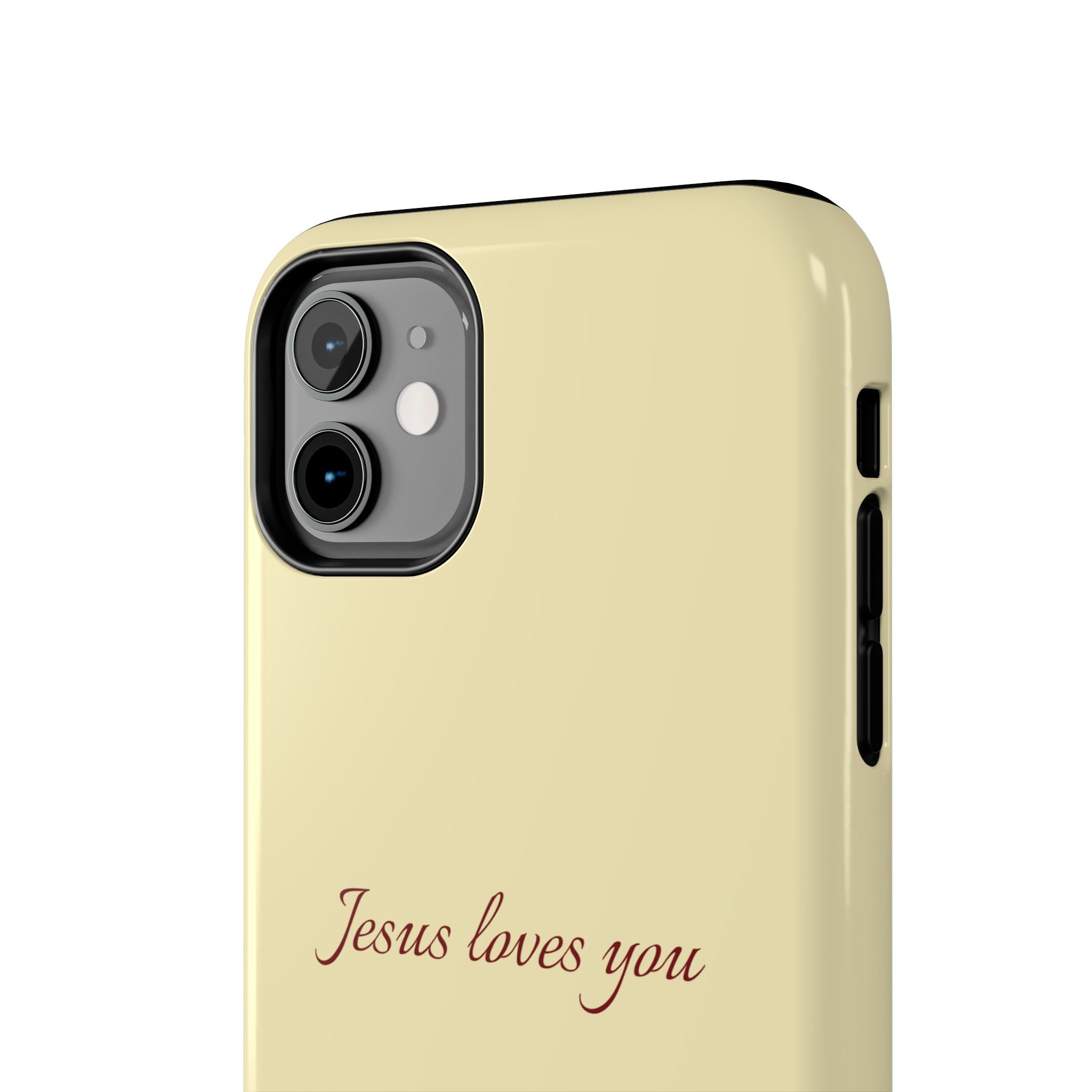 Jesus Loves You Soft Yellow Case
