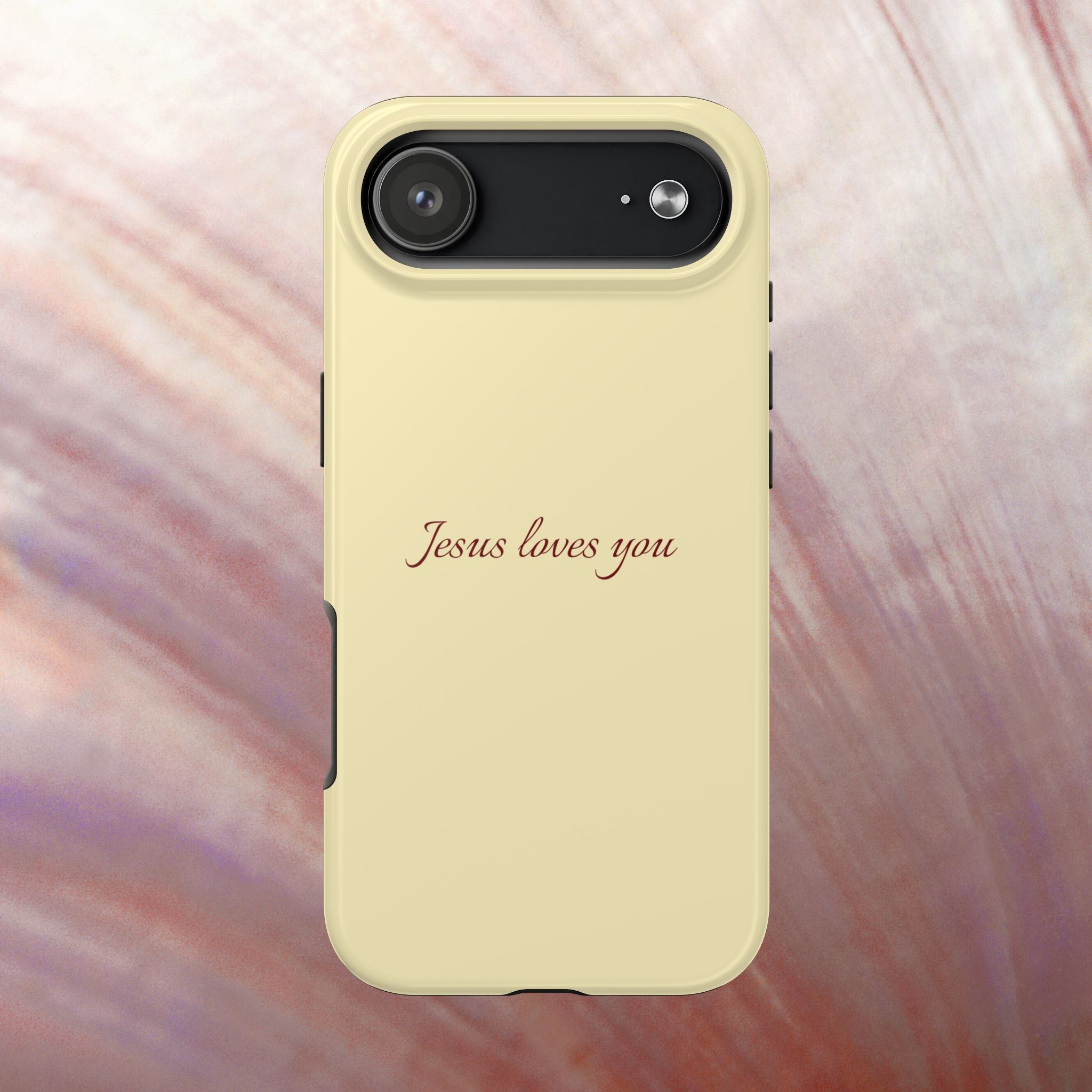 Jesus Loves You Soft Yellow Case
