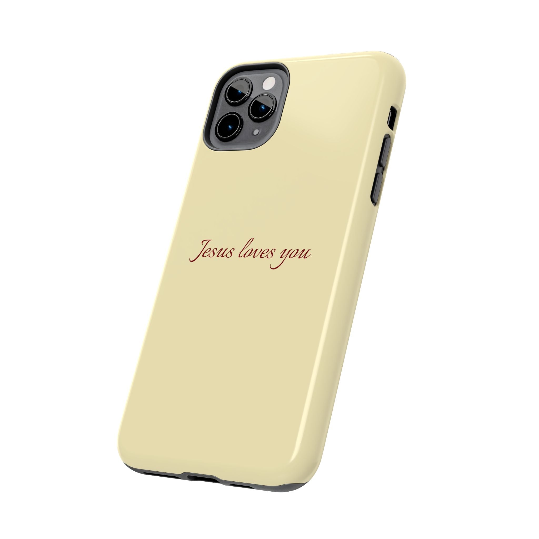 Jesus Loves You Soft Yellow Case