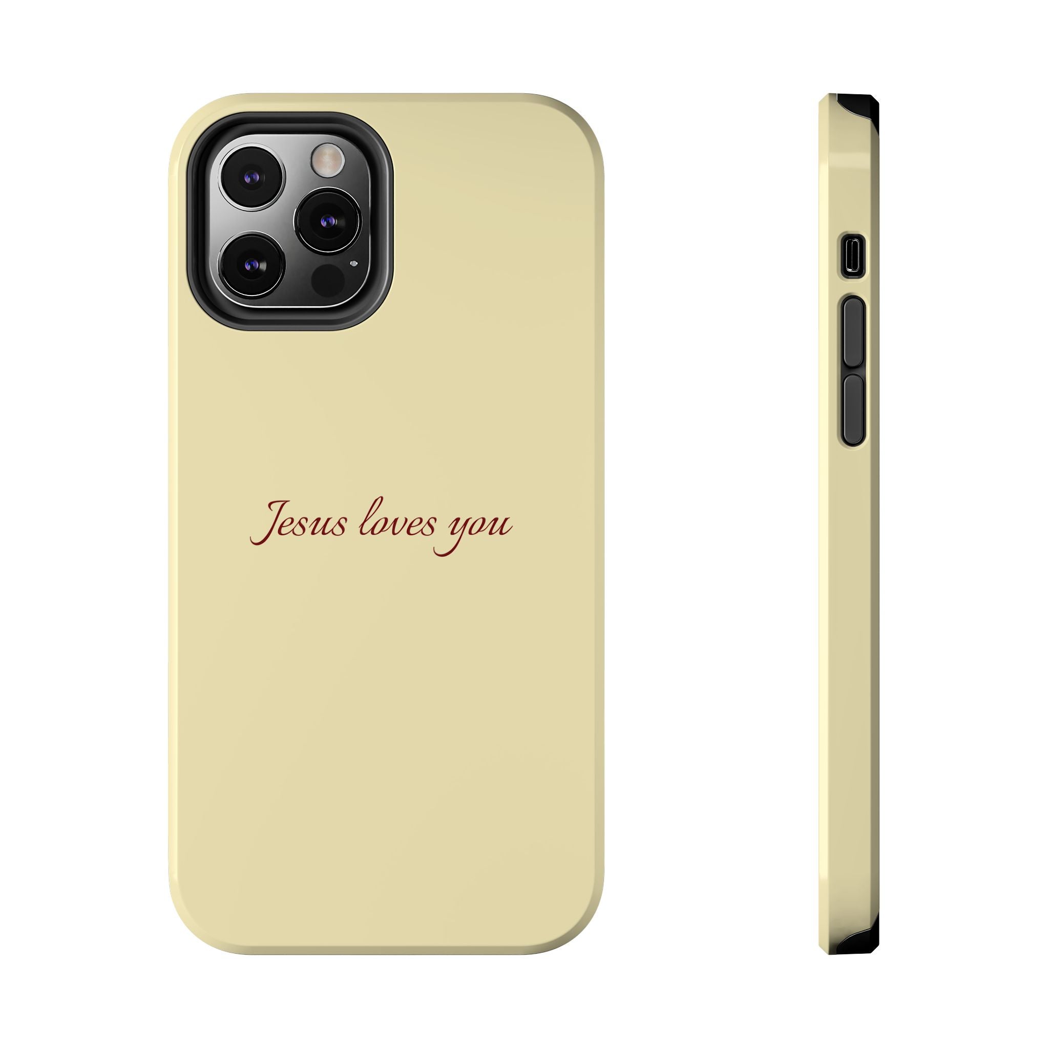 Jesus Loves You Soft Yellow Case