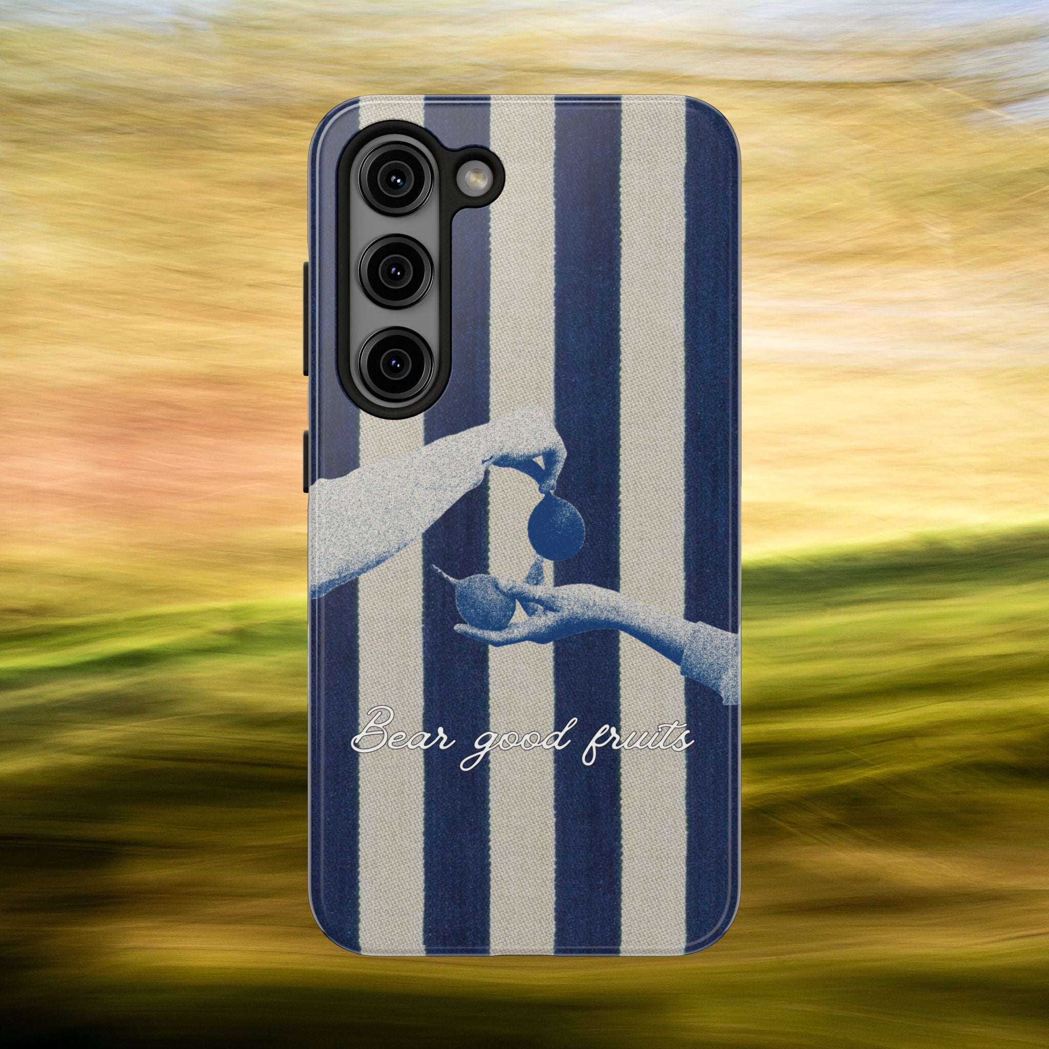 Striped Vintage 'Bear good fruits' Case