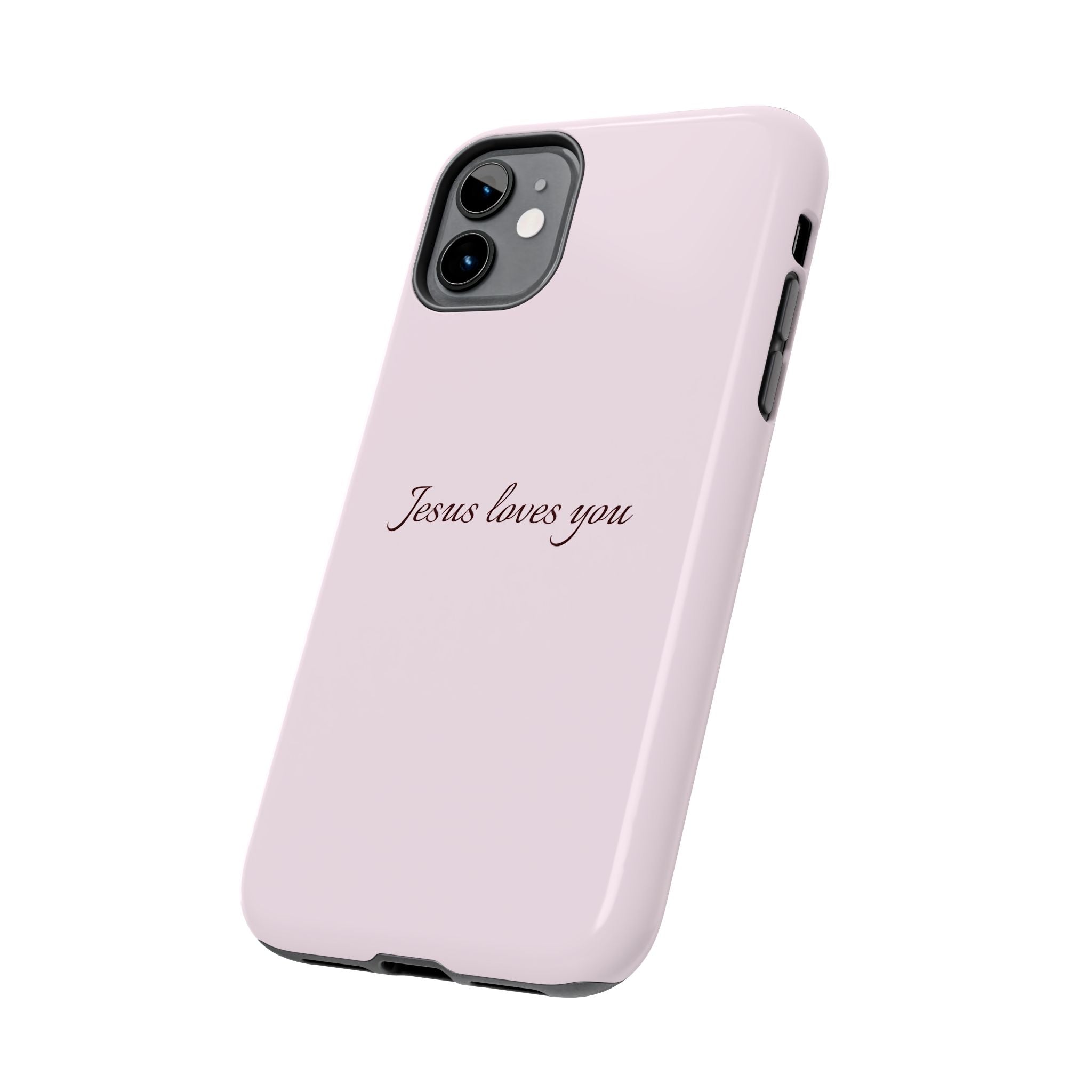Jesus Loves You Light Pink Case