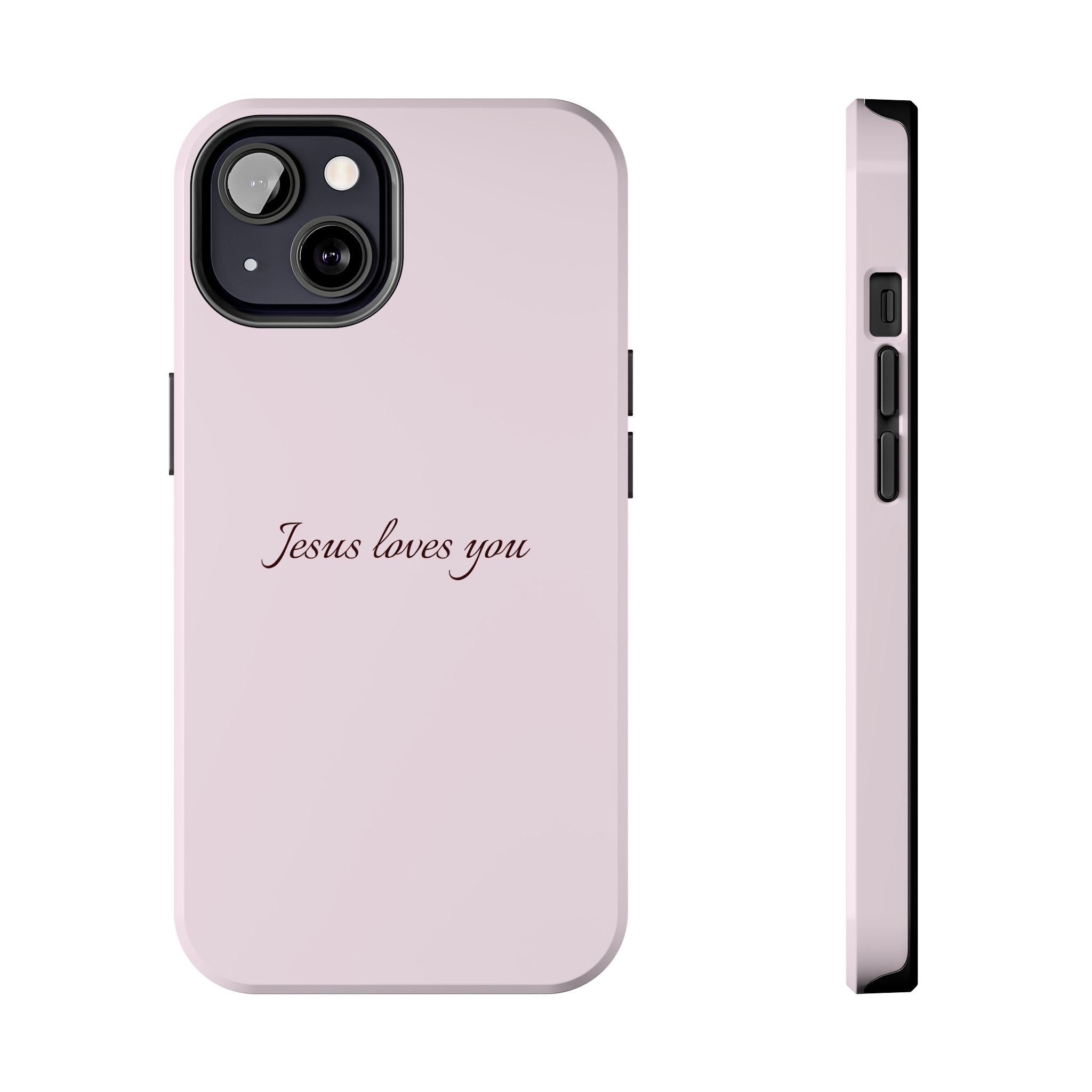 Jesus Loves You Light Pink Case