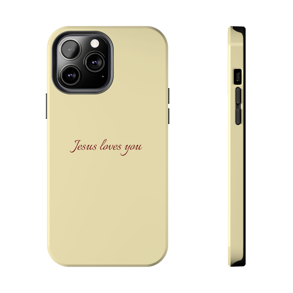 Jesus Loves You Soft Yellow Case