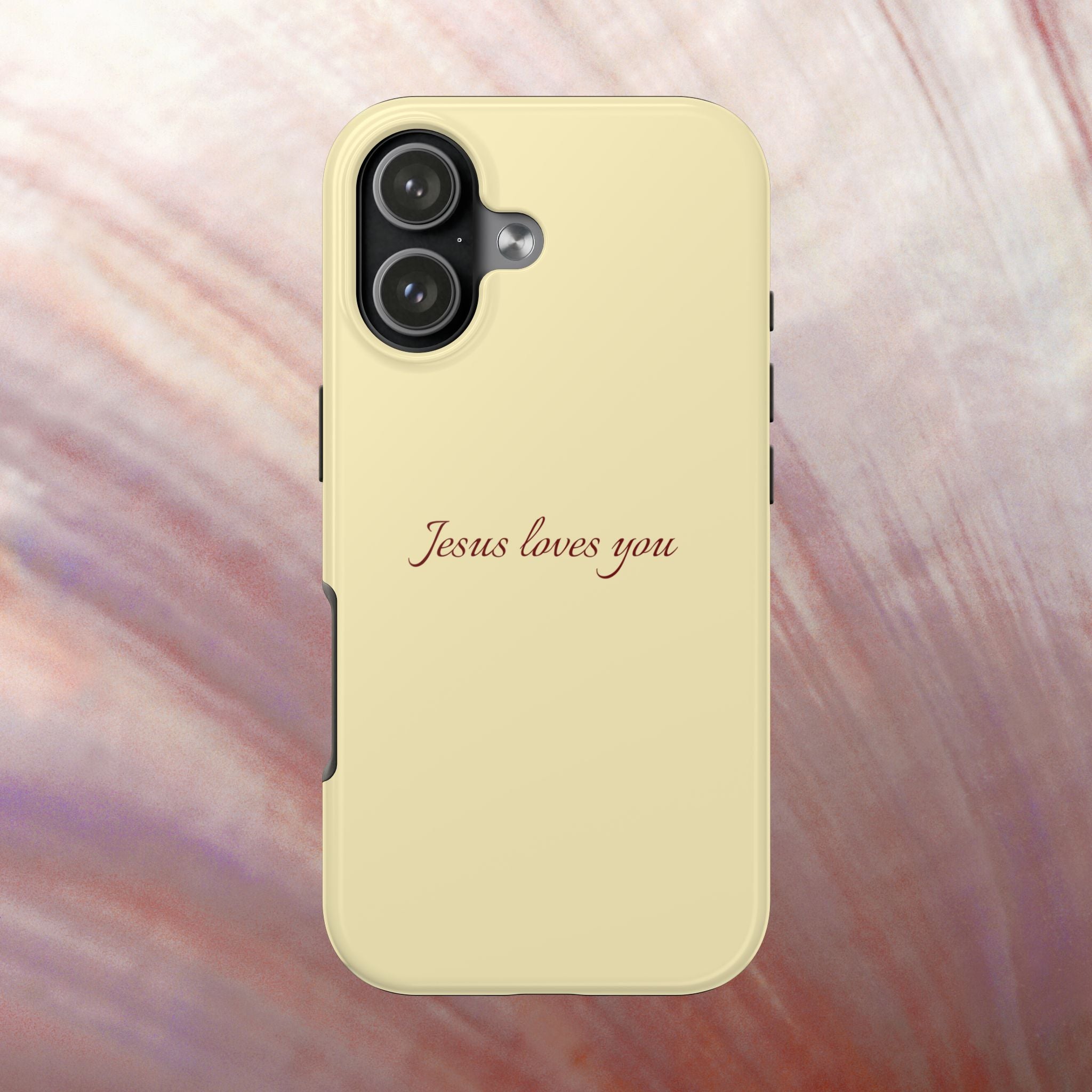 Jesus Loves You Soft Yellow Case