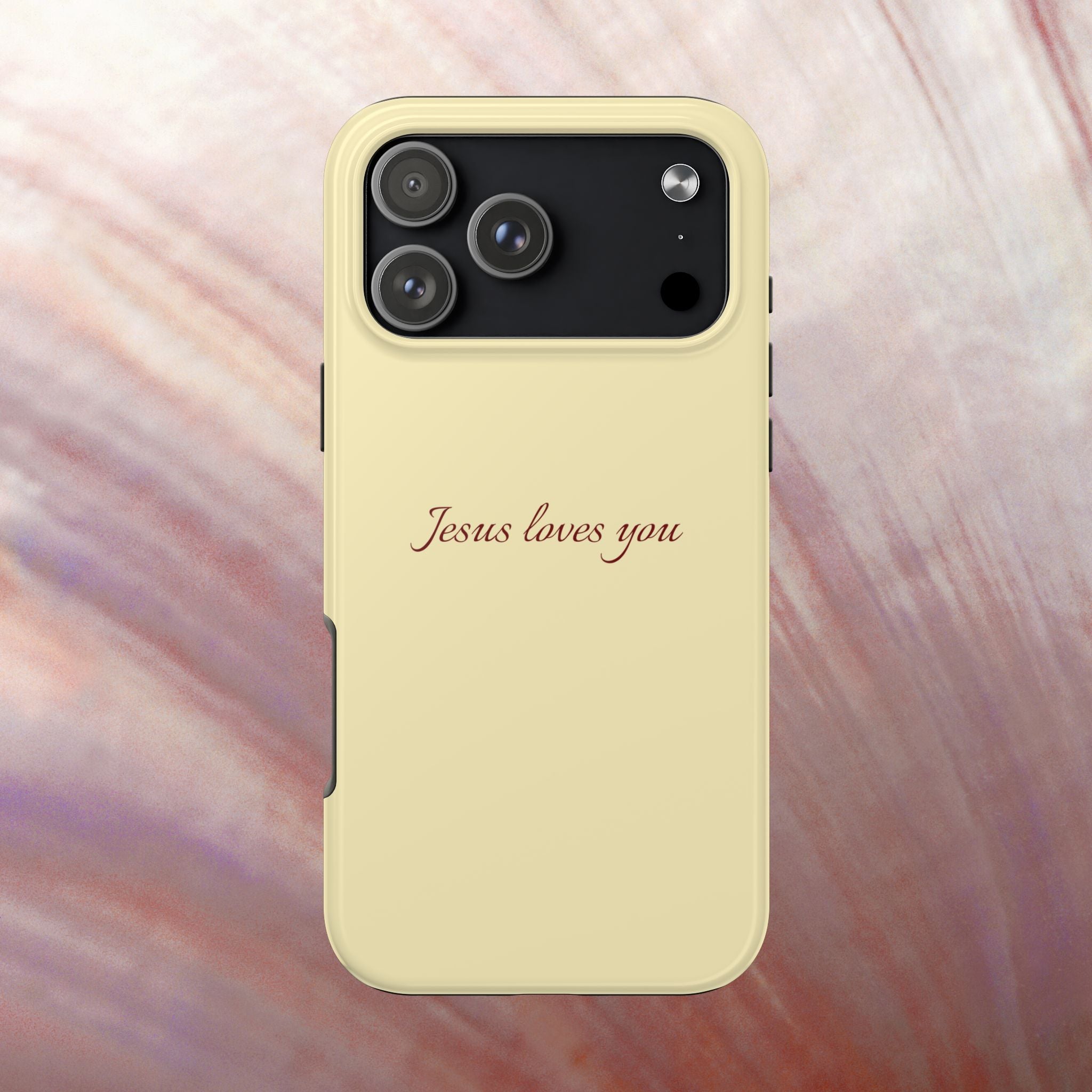 Jesus Loves You Soft Yellow Case