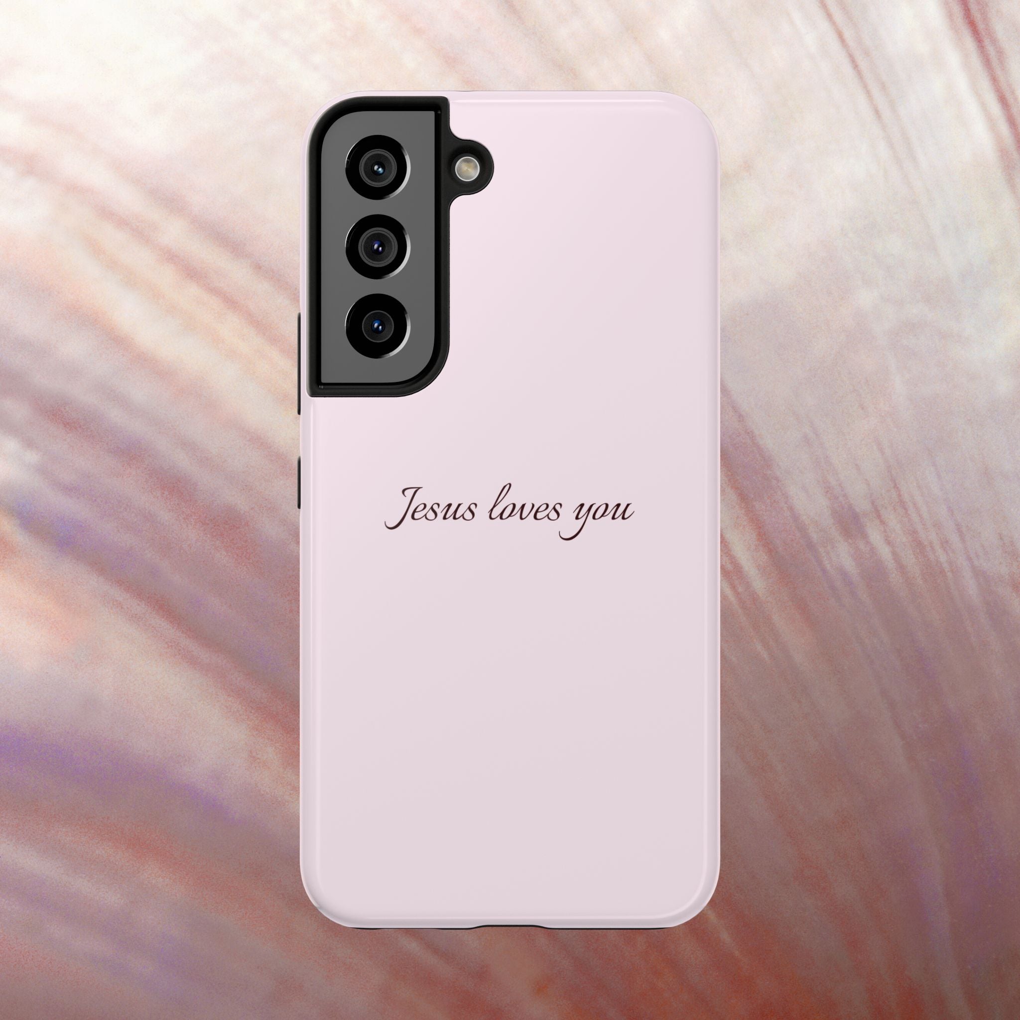 Jesus Loves You Light Pink Case