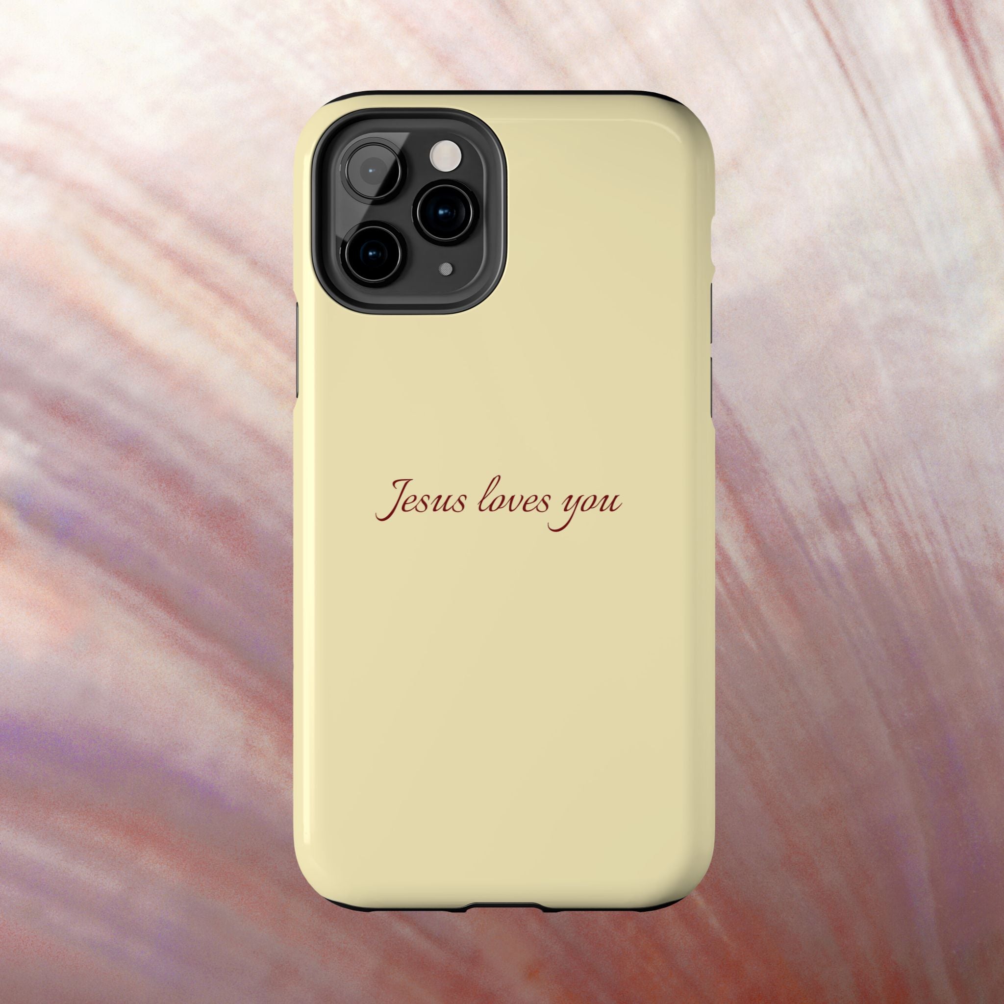Jesus Loves You Soft Yellow Case