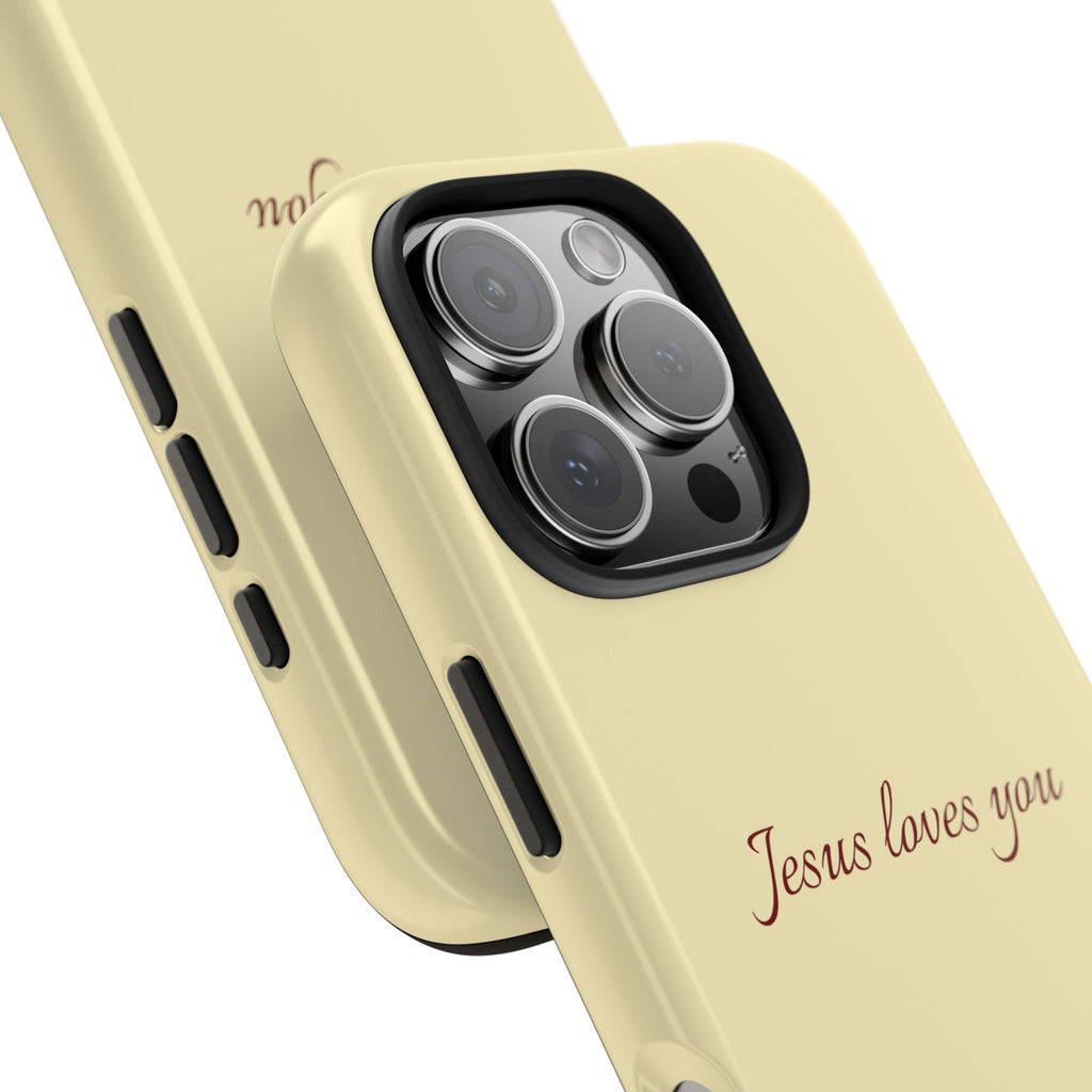 Jesus Loves You Soft Yellow Case
