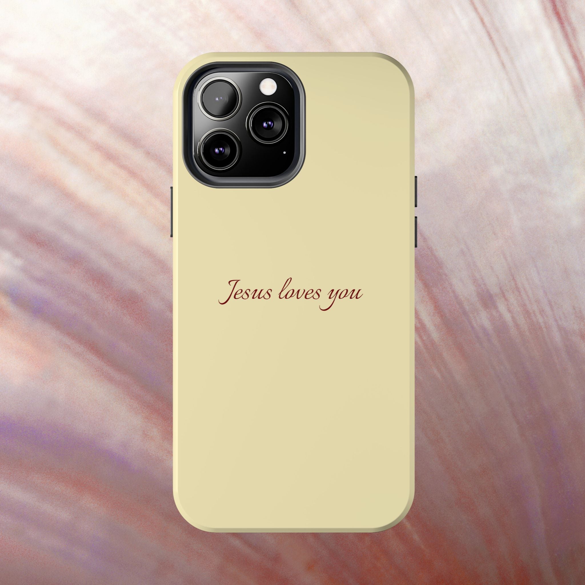 Jesus Loves You Soft Yellow Case
