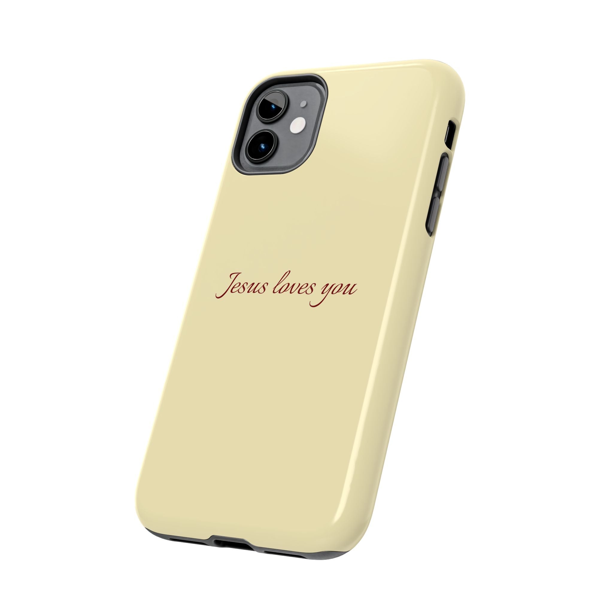 Jesus Loves You Soft Yellow Case