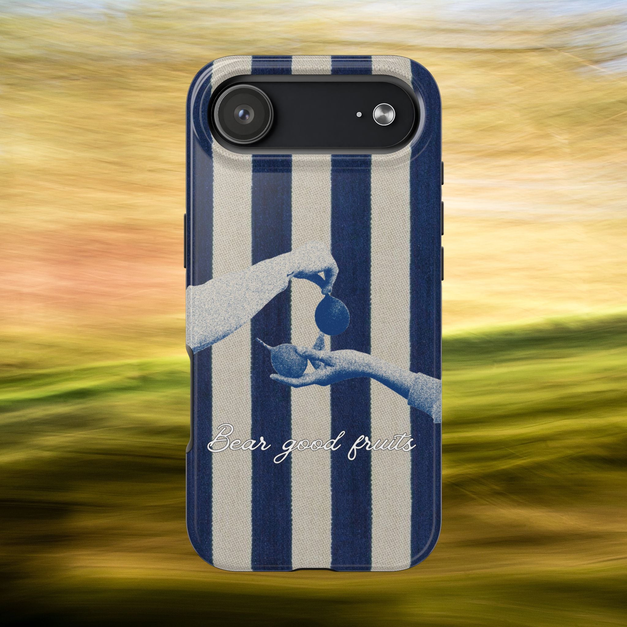 Striped Vintage 'Bear good fruits' Case