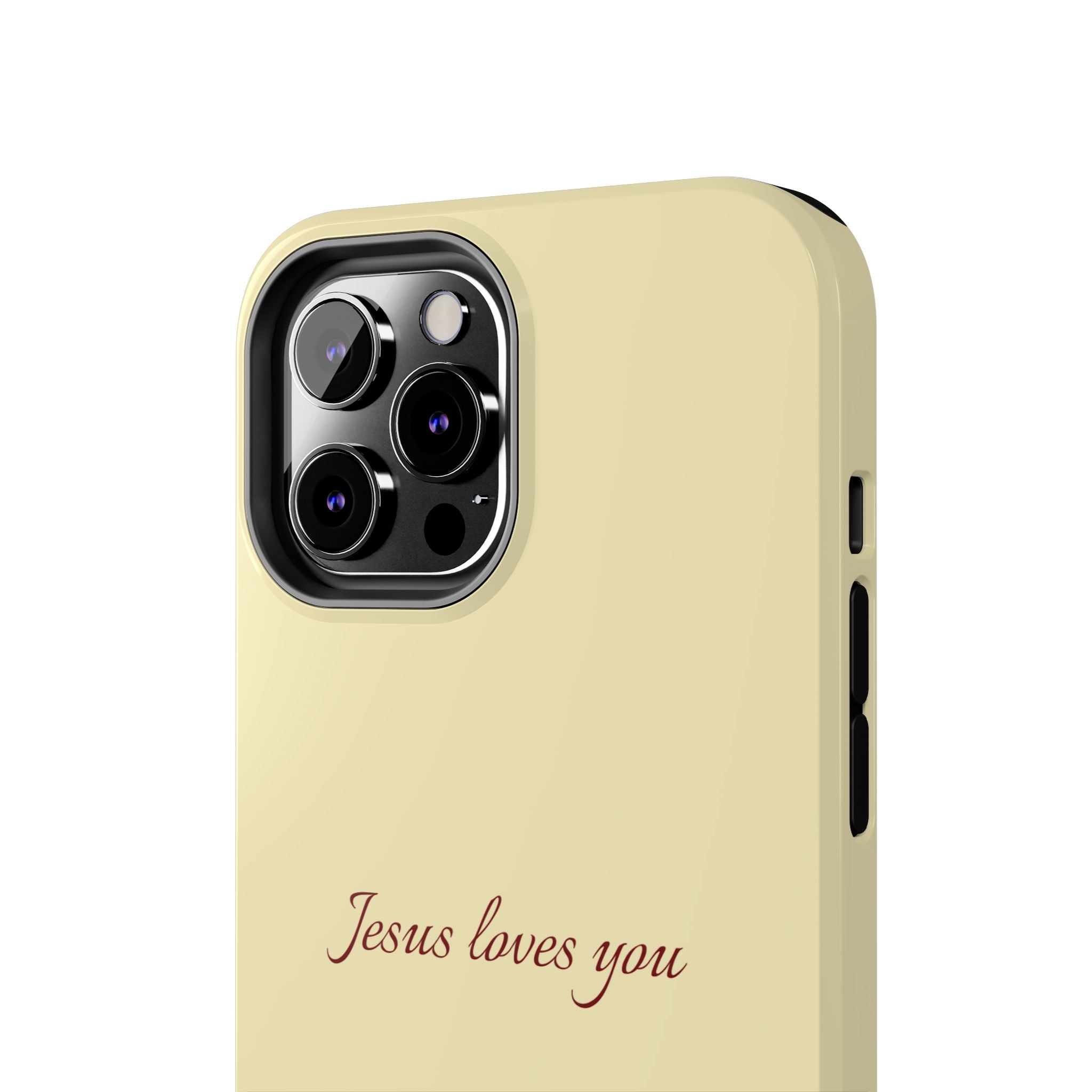 Jesus Loves You Soft Yellow Case
