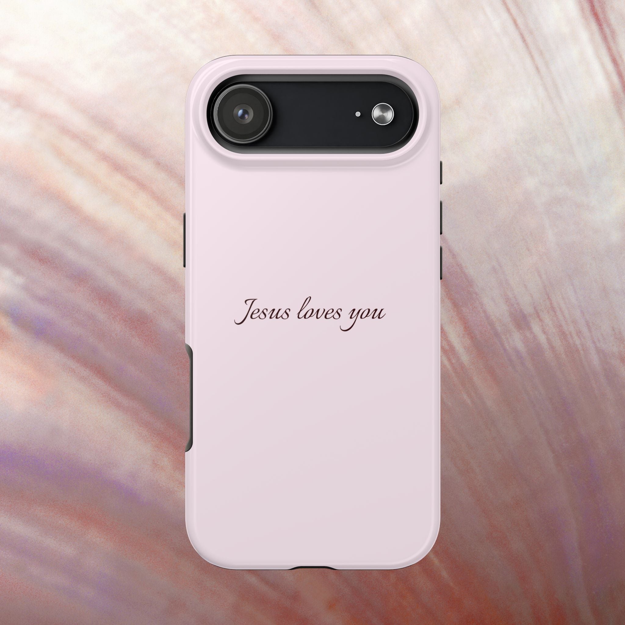 Jesus Loves You Light Pink Case
