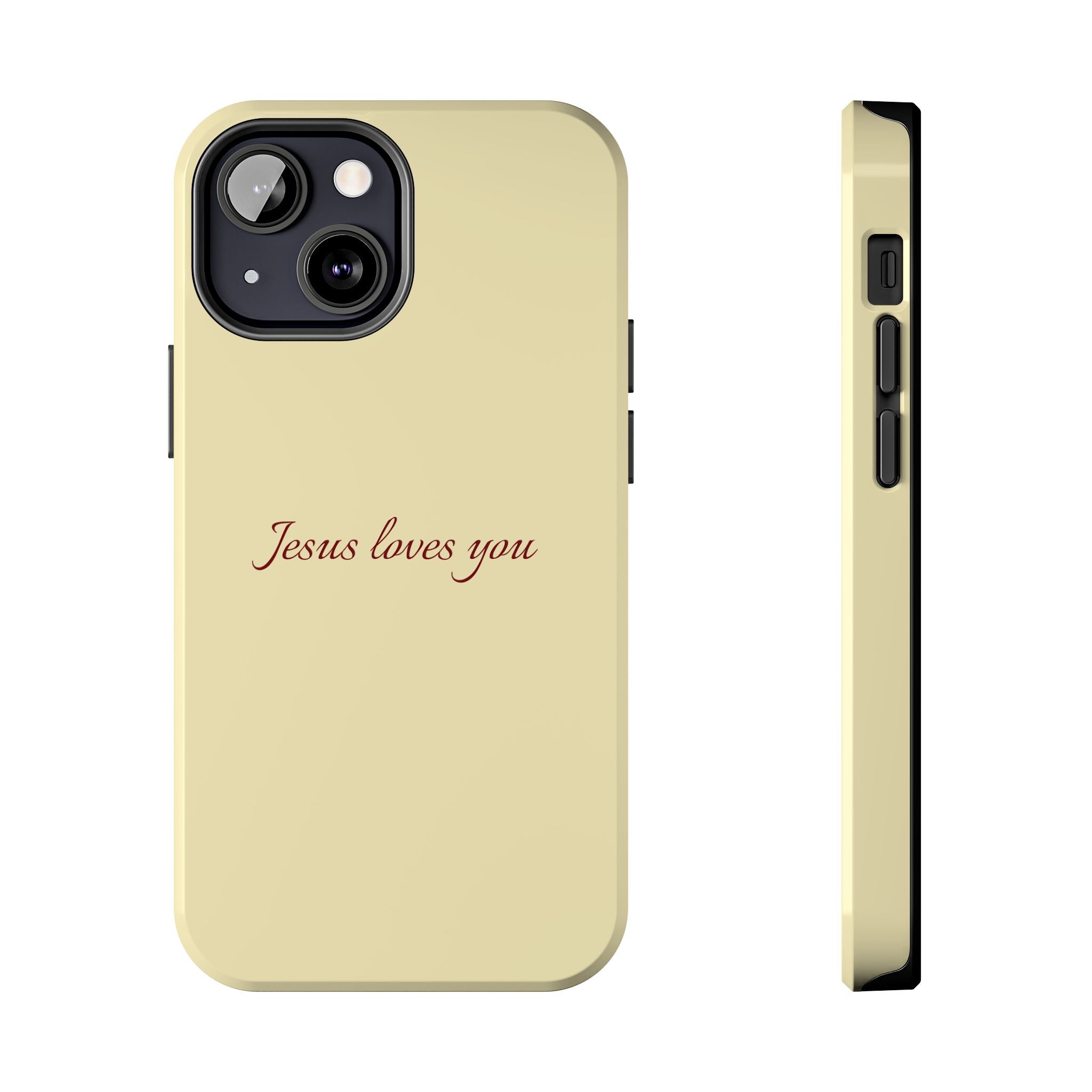 Jesus Loves You Soft Yellow Case