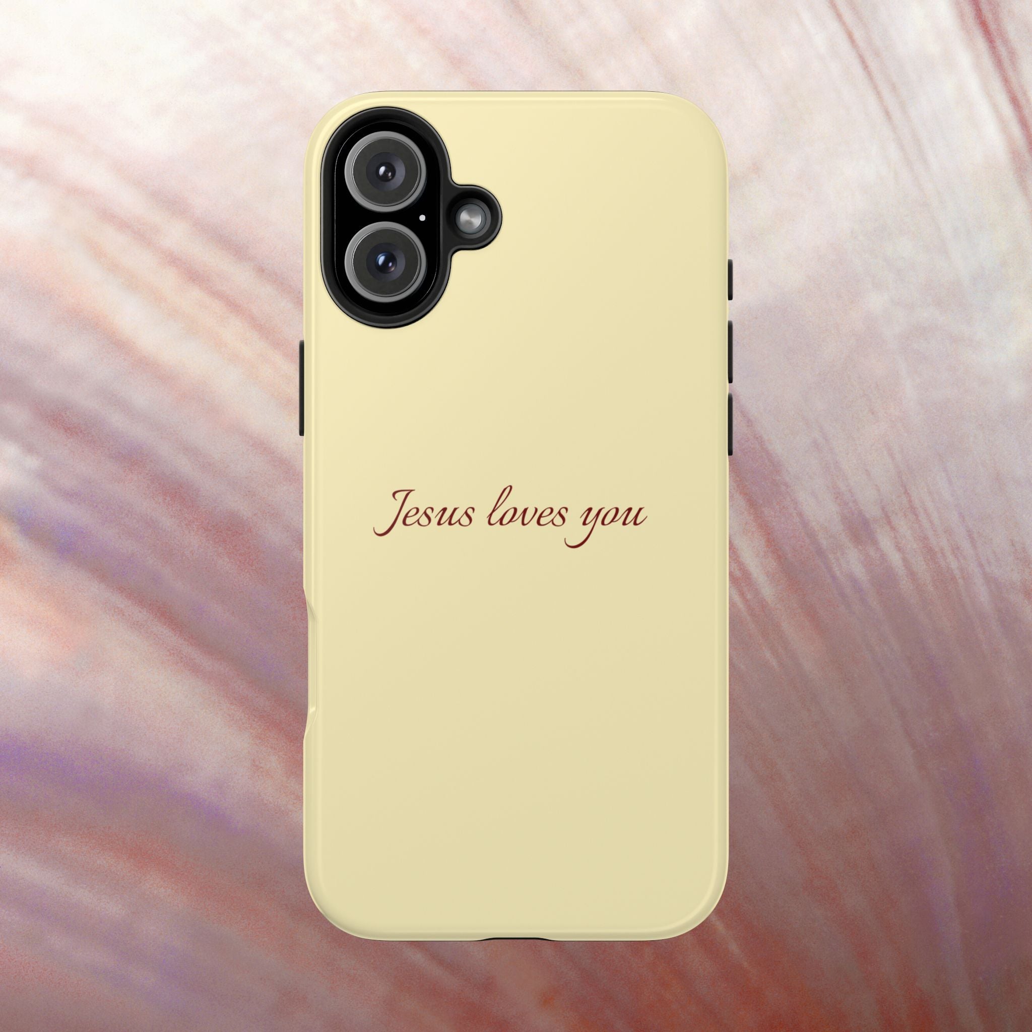 Jesus Loves You Soft Yellow Case