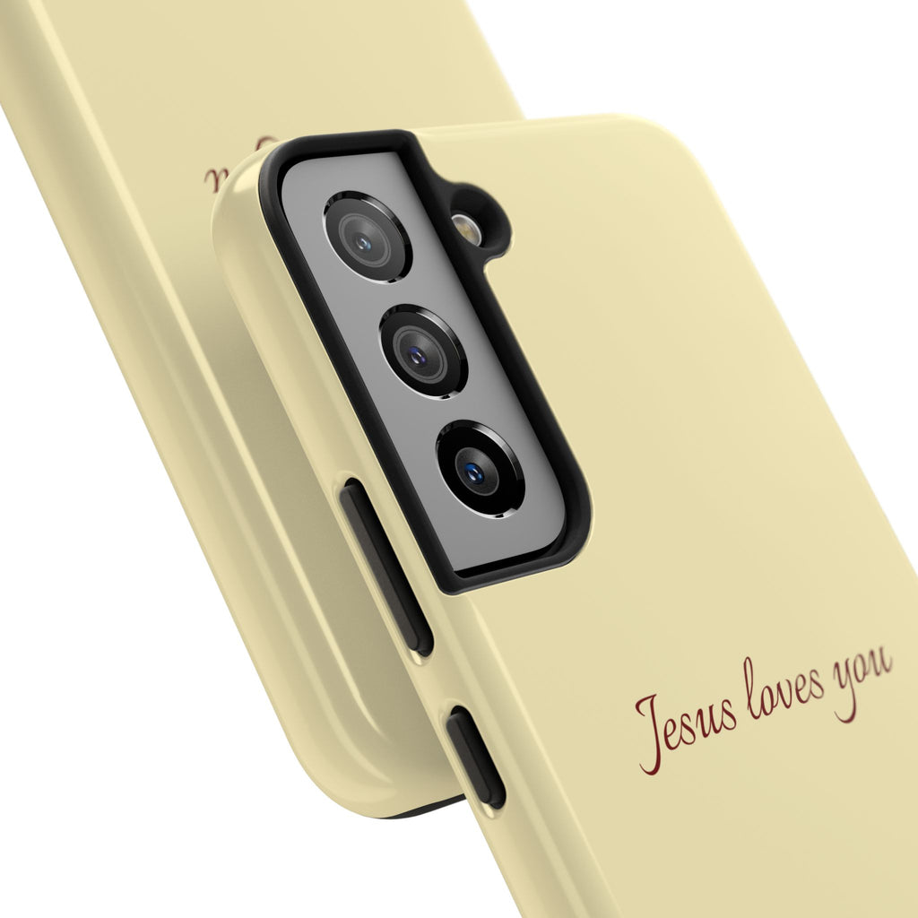 Jesus Loves You Soft Yellow Case